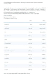 Nutriversum GH Powder nutrition facts, highlighting active ingredients and their benefits in a 315g format.